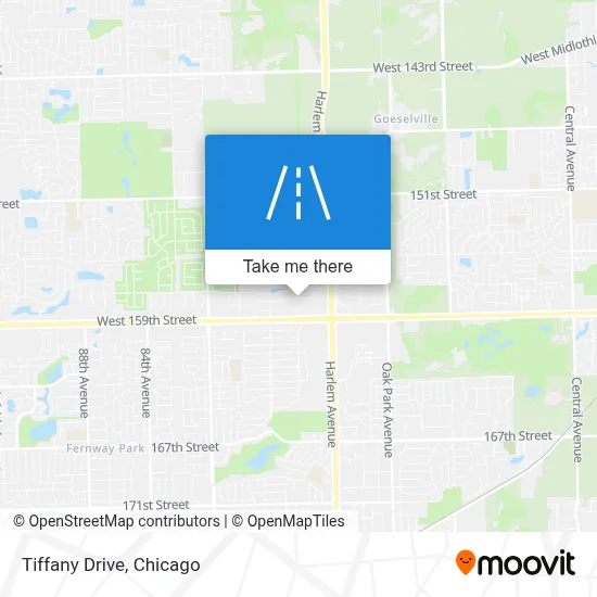 Tiffany Drive map