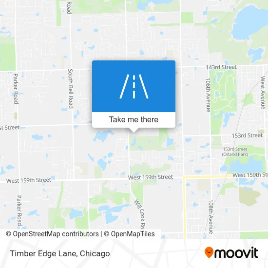 Timber Edge Lane map