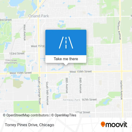 Torrey Pines Drive map