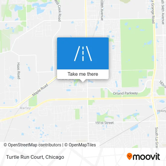 Turtle Run Court map