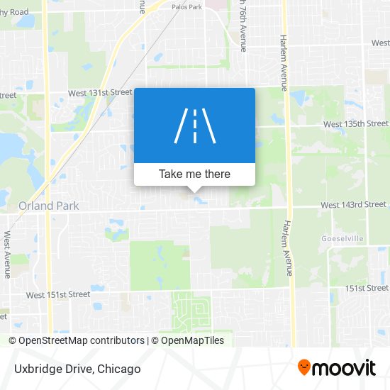 Uxbridge Drive map