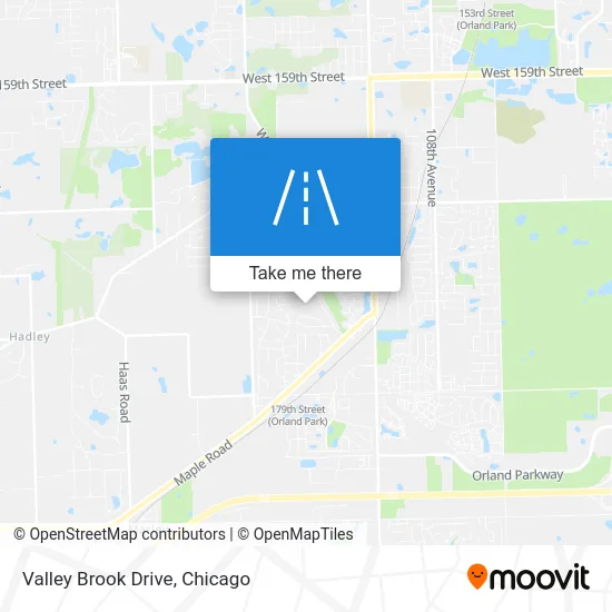 Valley Brook Drive map