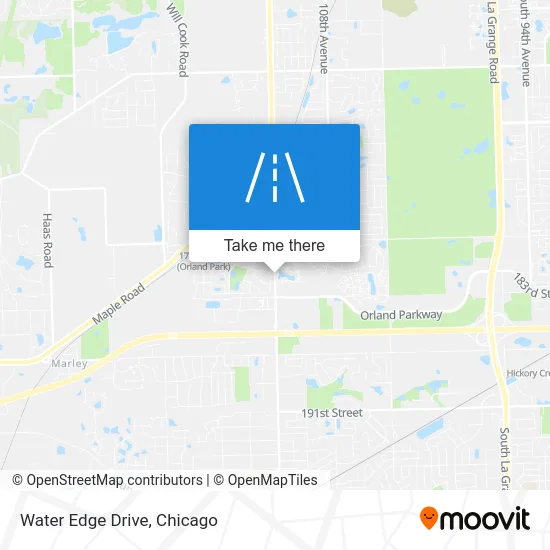 Water Edge Drive map