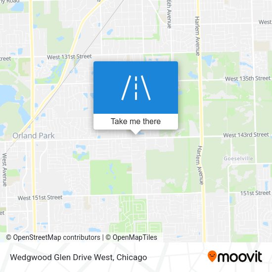 Wedgwood Glen Drive West map