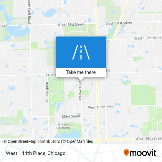 West 144th Place map