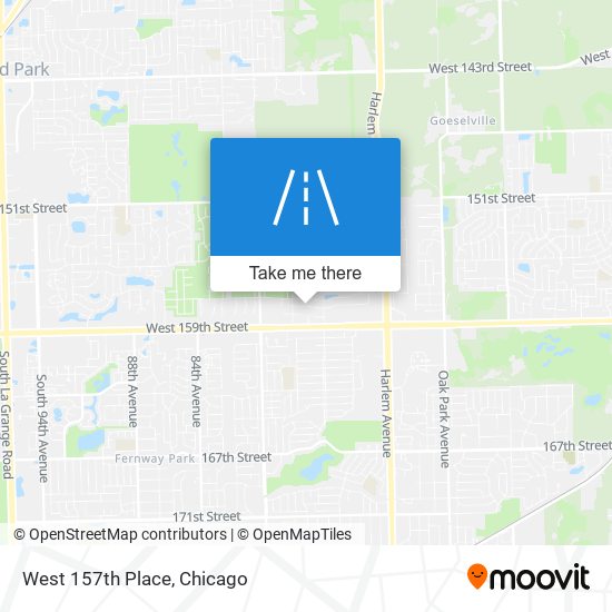 West 157th Place map