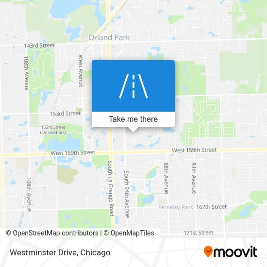 Westminster Drive map