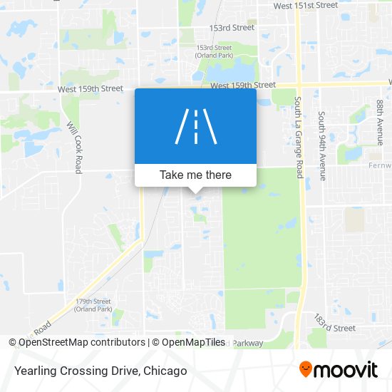 Yearling Crossing Drive map