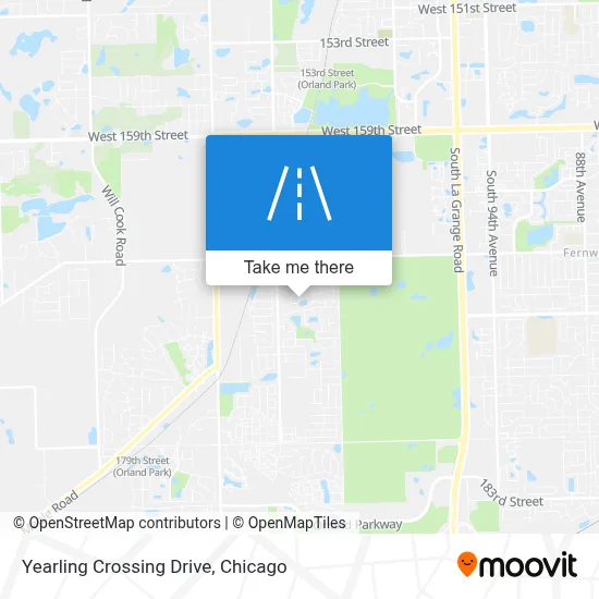 Yearling Crossing Drive map