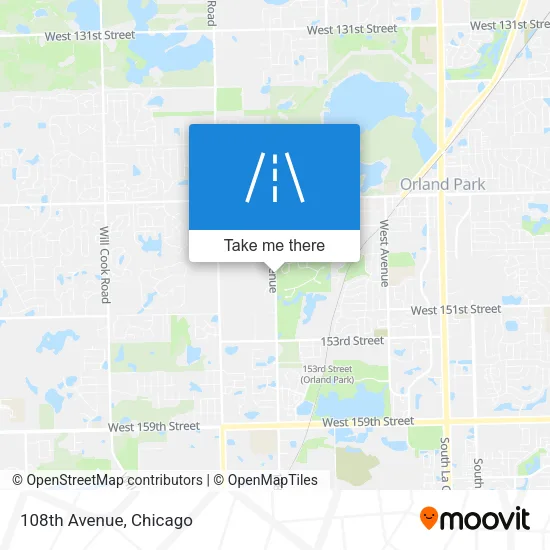 108th Avenue map