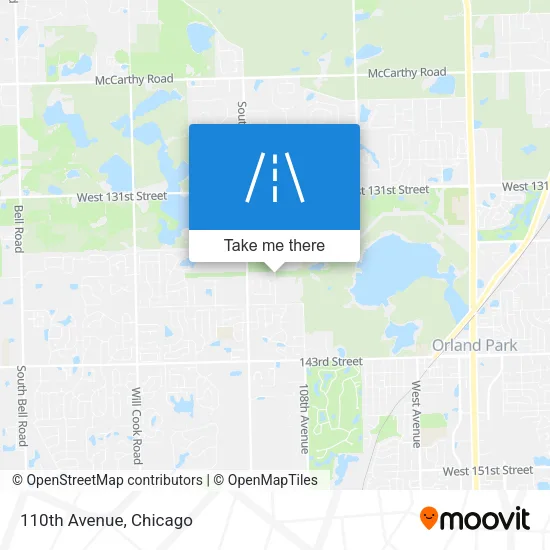 110th Avenue map