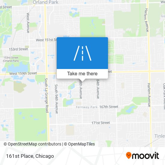 161st Place map