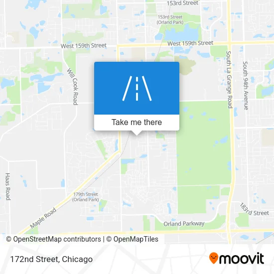 172nd Street map