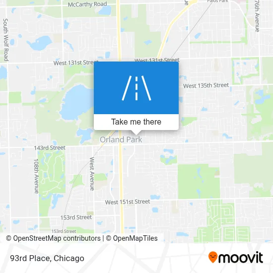93rd Place map