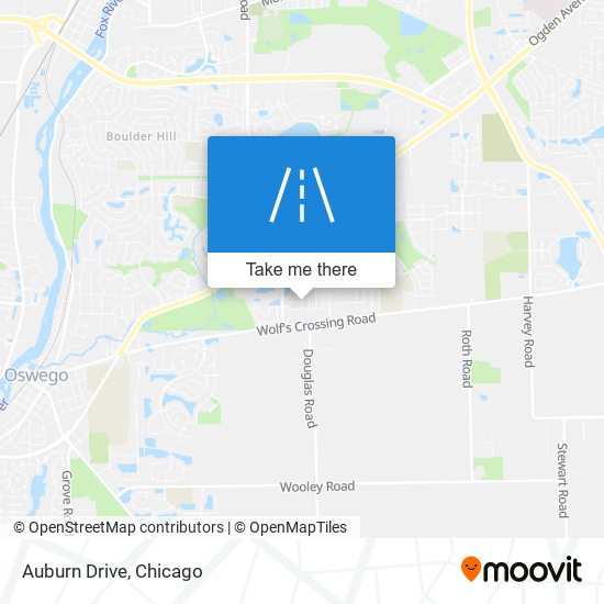 Auburn Drive map