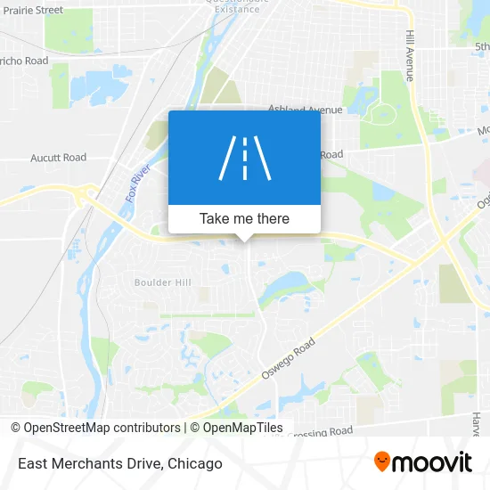 East Merchants Drive map