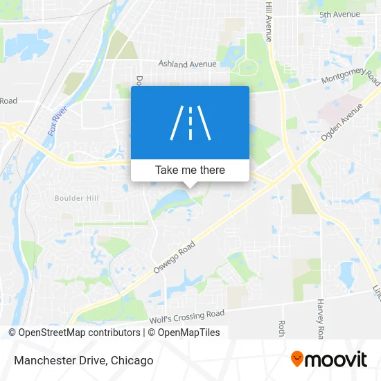 Manchester Drive map
