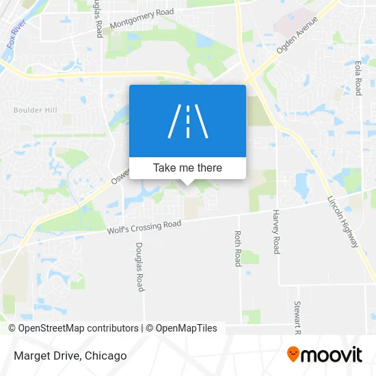 Marget Drive map
