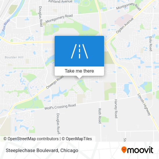 Steeplechase Boulevard map