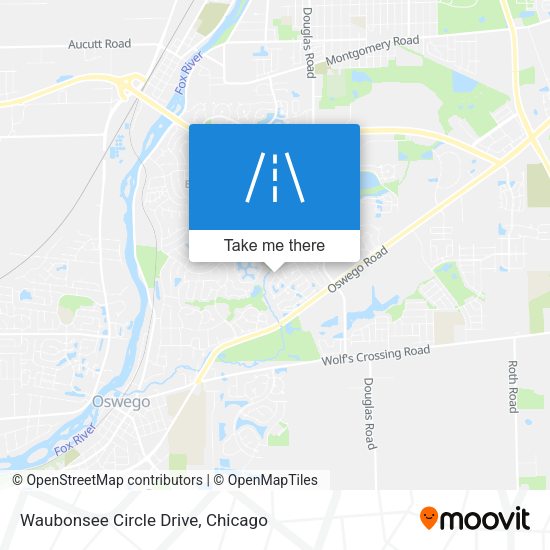 Waubonsee Circle Drive map