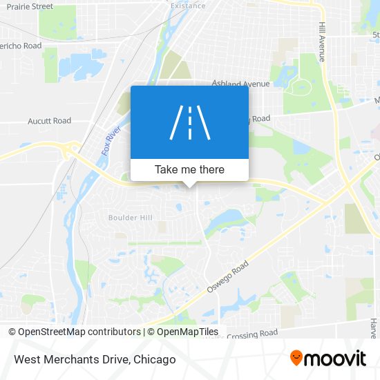 West Merchants Drive map