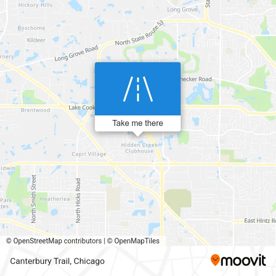 Canterbury Trail map