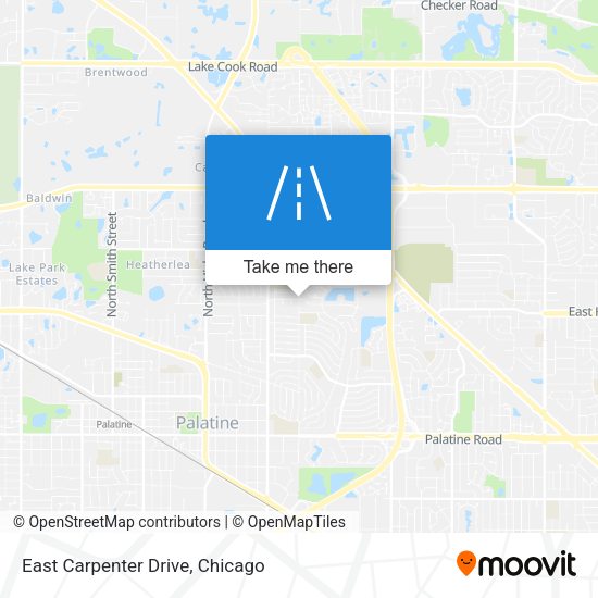 Mapa de East Carpenter Drive