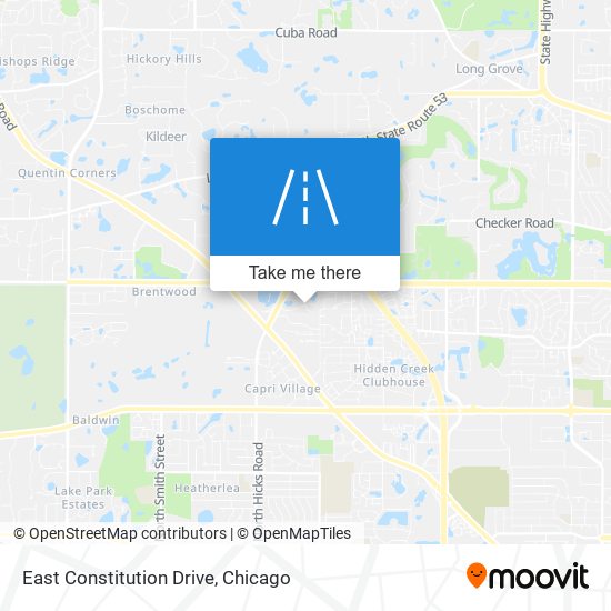 East Constitution Drive map