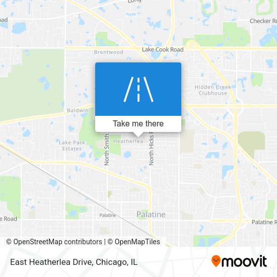 East Heatherlea Drive map