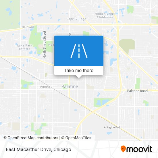 Mapa de East Macarthur Drive