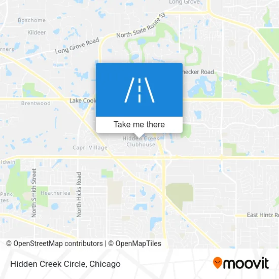 Hidden Creek Circle map