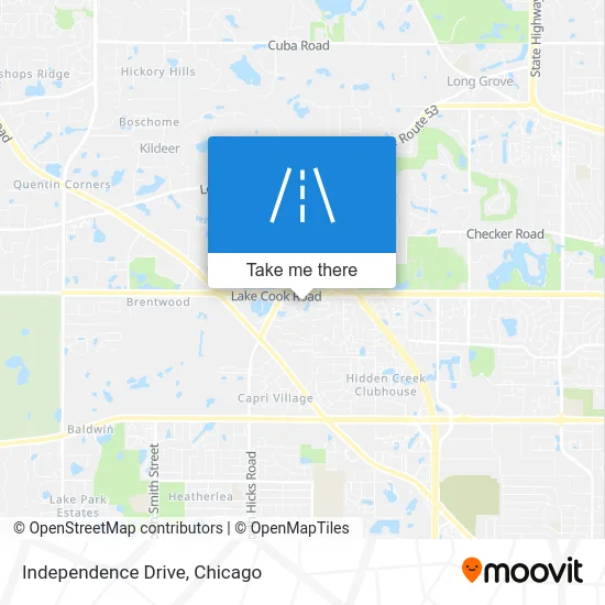 Independence Drive map