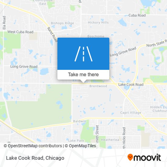 Lake Cook Road map