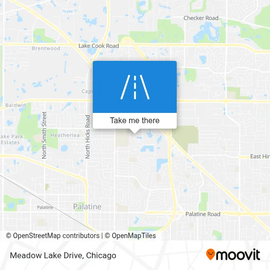 Meadow Lake Drive map