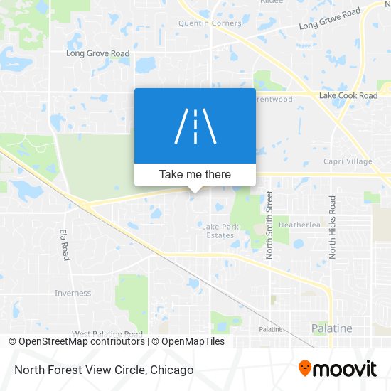 Mapa de North Forest View Circle