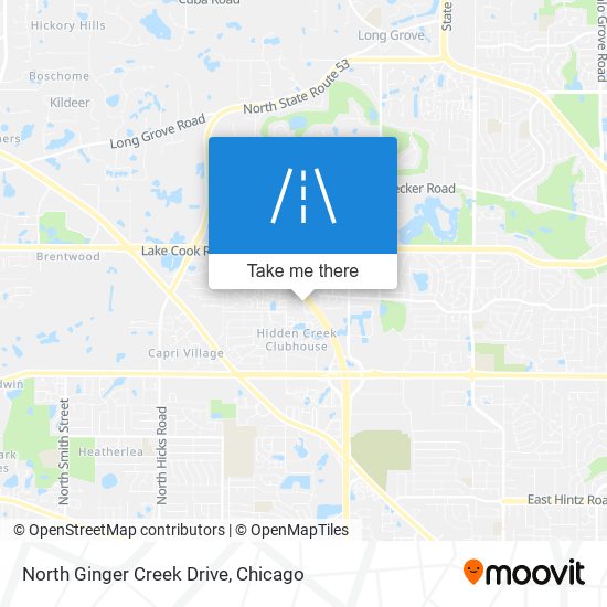 North Ginger Creek Drive map