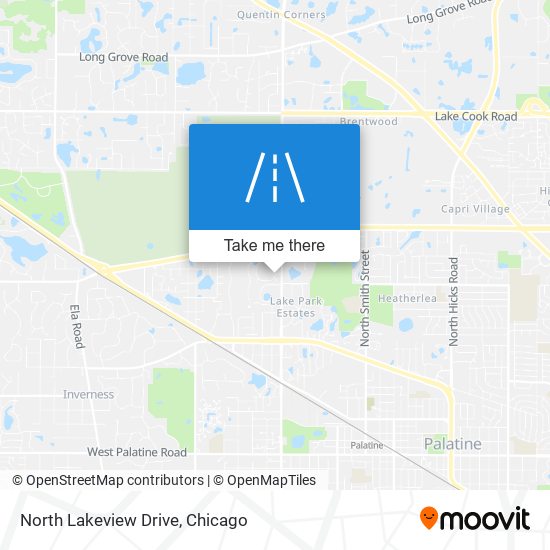 North Lakeview Drive map
