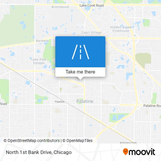 Mapa de North 1st Bank Drive