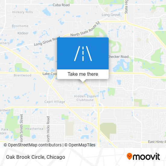 Mapa de Oak Brook Circle