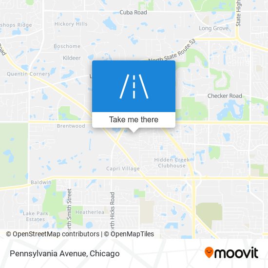 Mapa de Pennsylvania Avenue