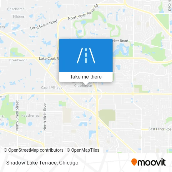 Shadow Lake Terrace map