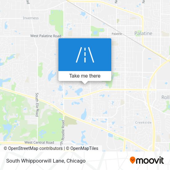 Mapa de South Whippoorwill Lane