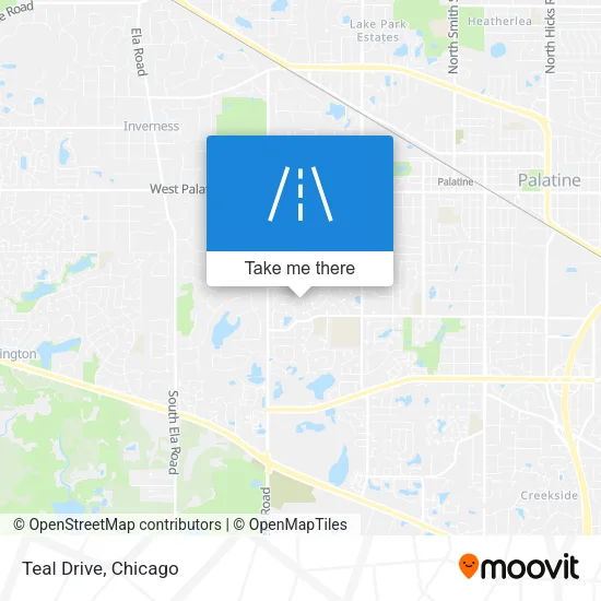 Teal Drive map