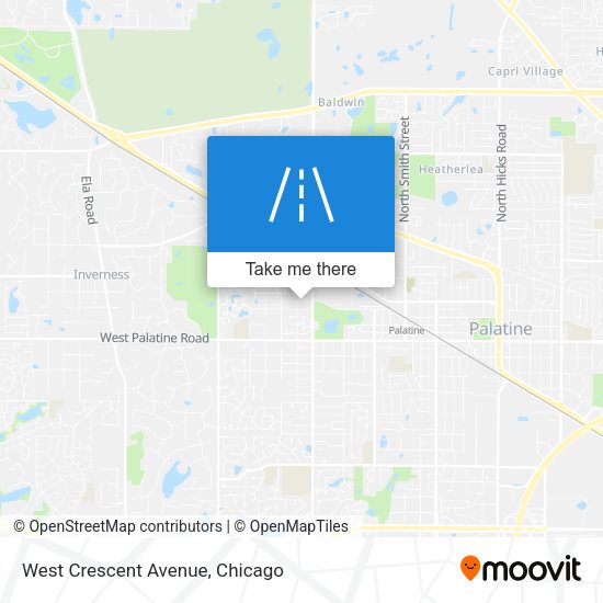 Mapa de West Crescent Avenue