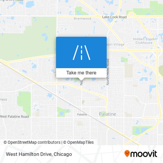 West Hamilton Drive map