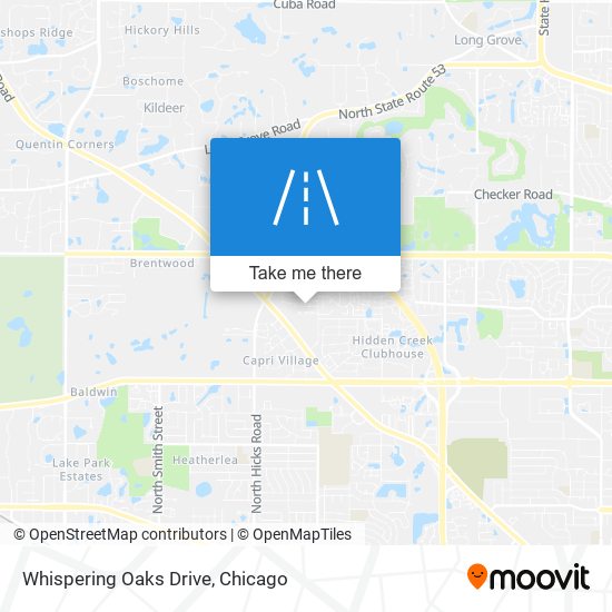 Mapa de Whispering Oaks Drive