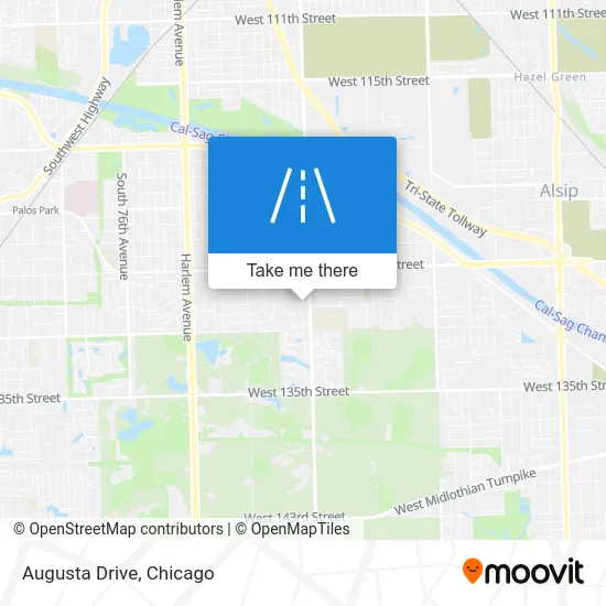 Augusta Drive map