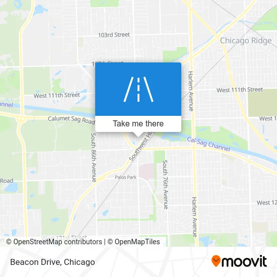 Beacon Drive map