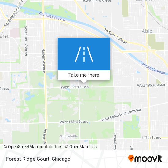 Mapa de Forest Ridge Court