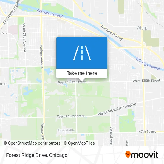 Forest Ridge Drive map